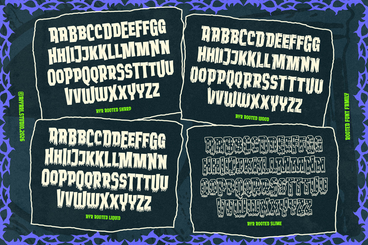 Rooted Font Family