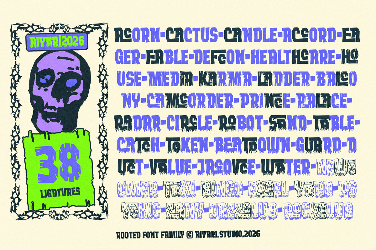 Rooted Font Family