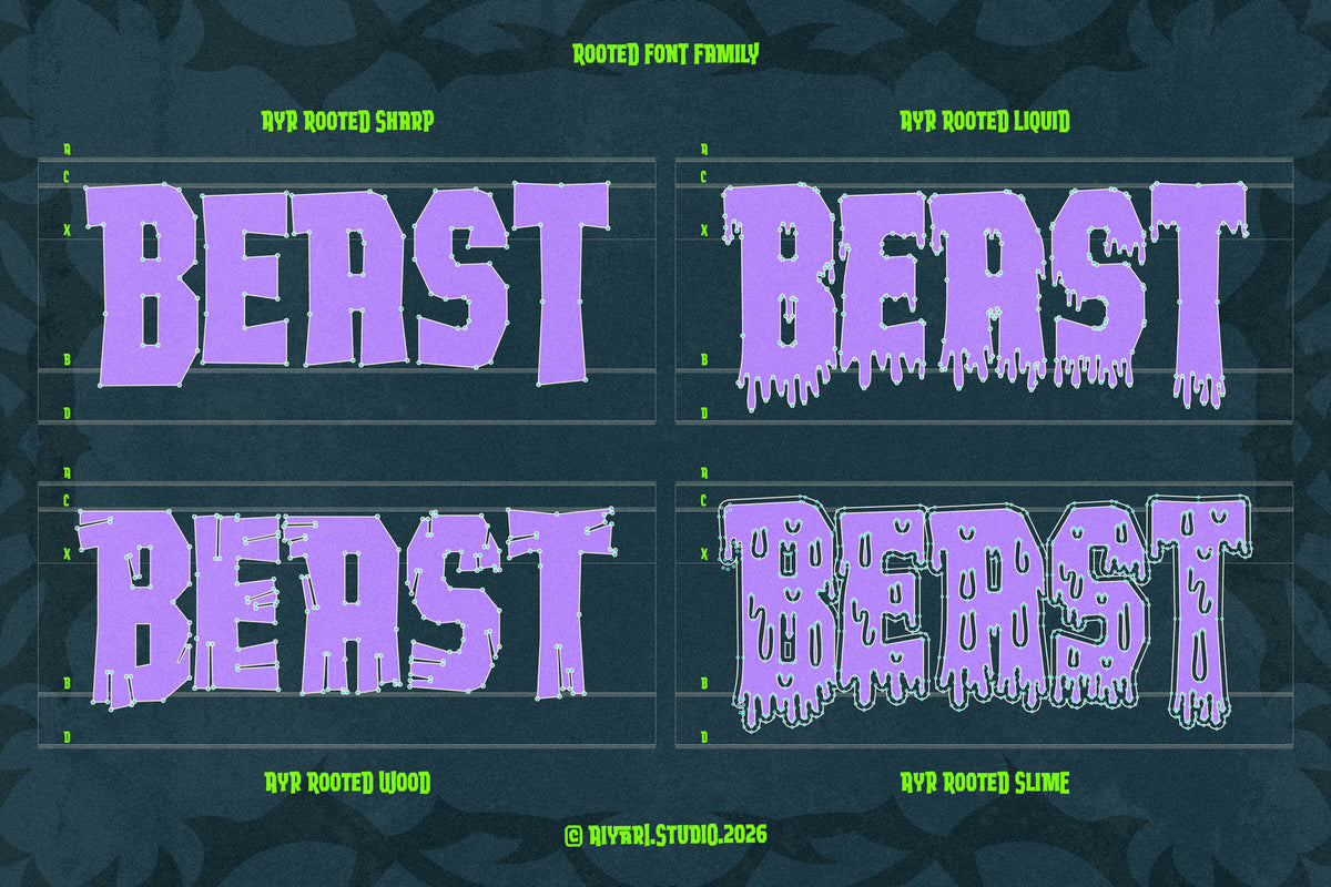 Rooted Font Family