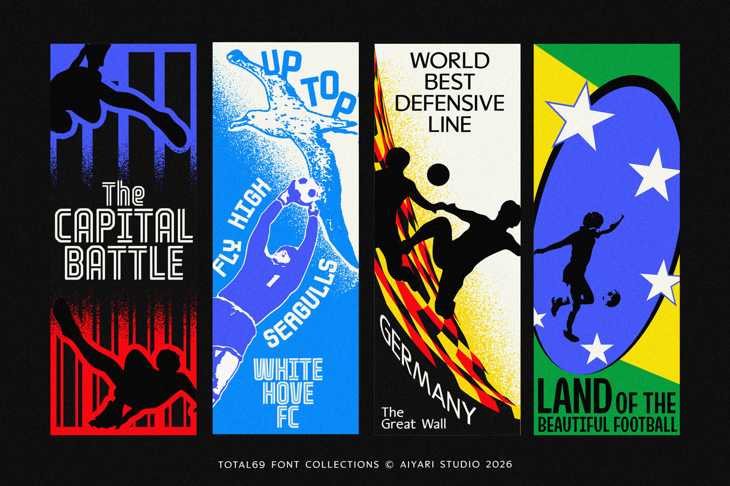Total 69 — Vintage Sports Font Collection
