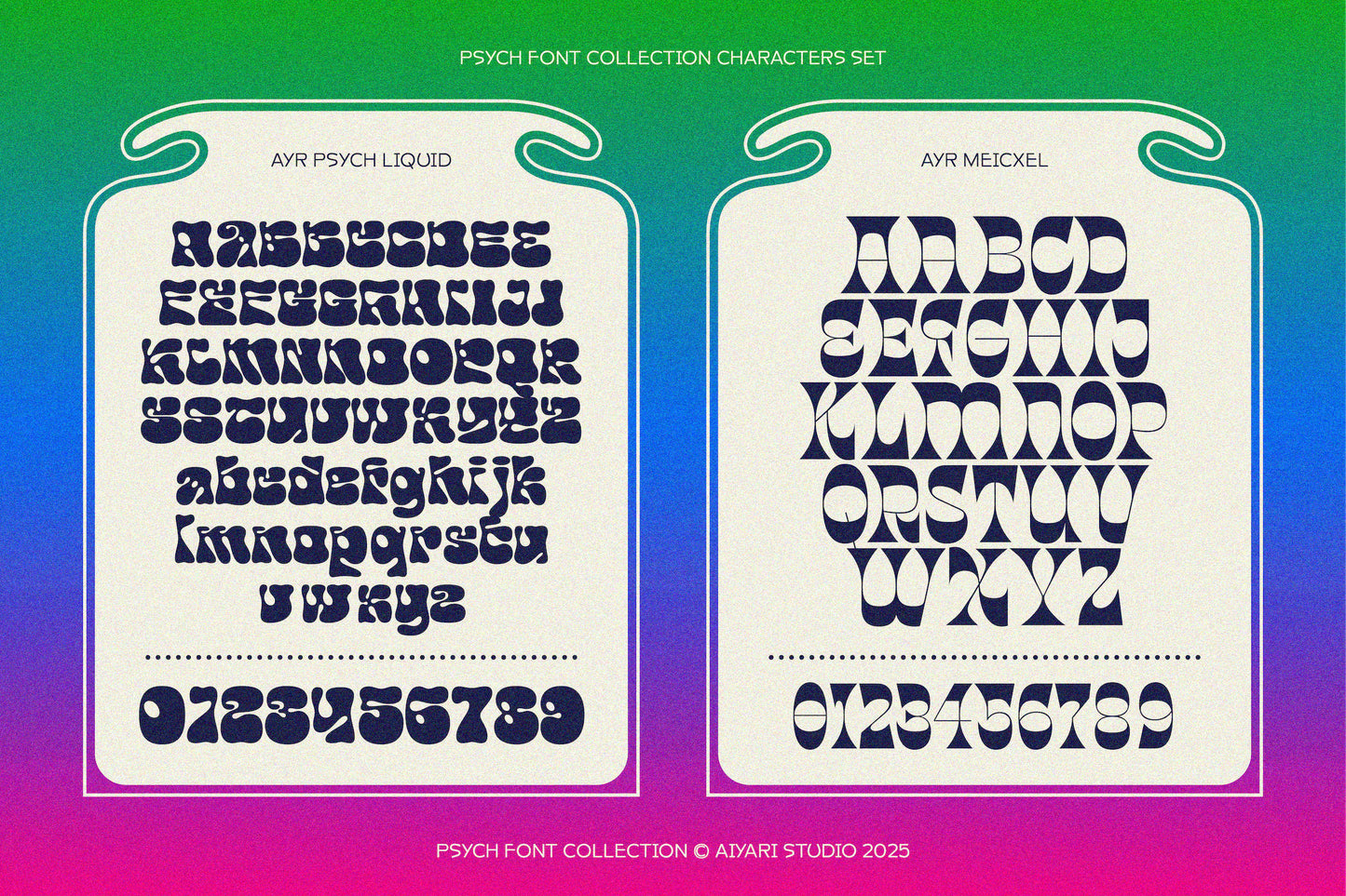 Psych Fonts Collection