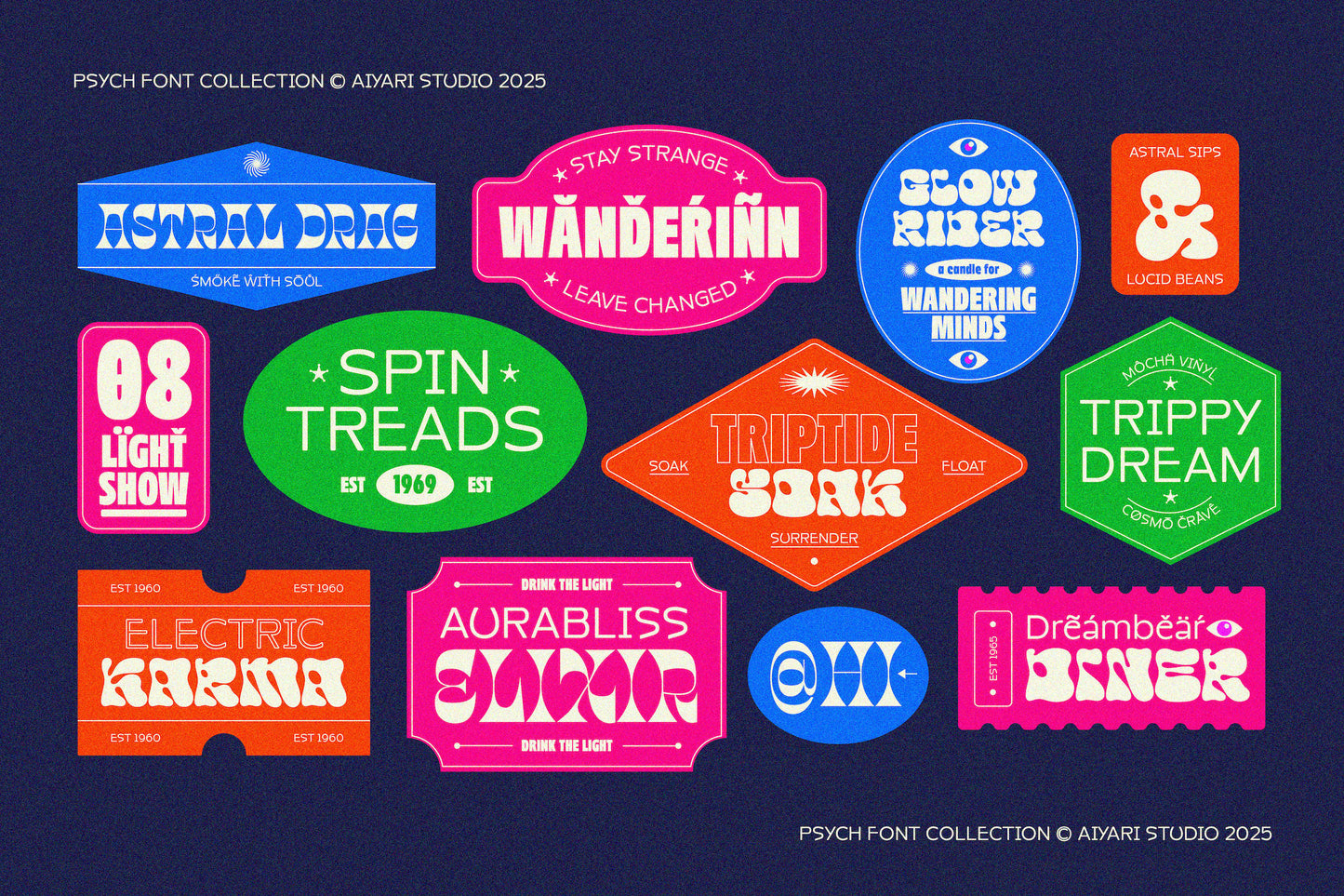 Psych Fonts Collection